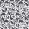 Bomullsjersey Dino-patches | by Poppy vit/antracit,  thumbnail number 1