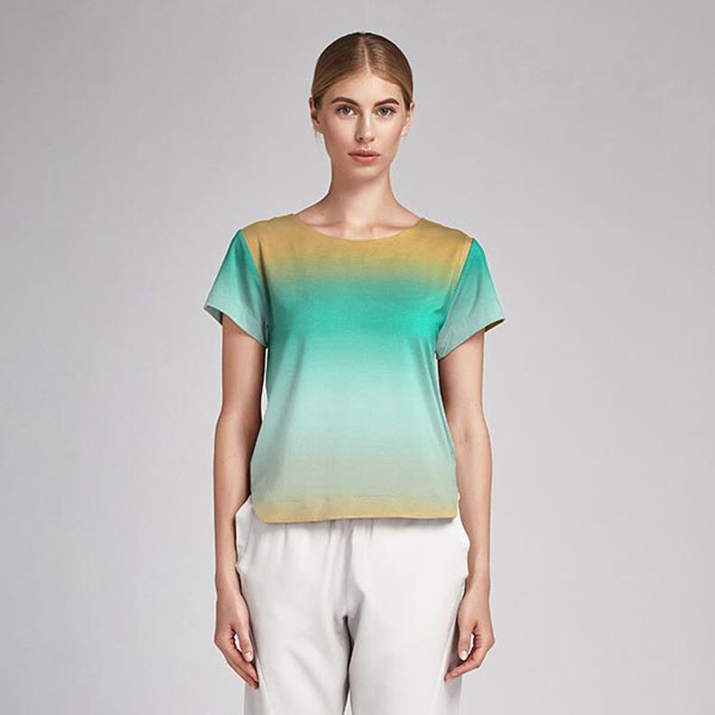 satin färggradient – pepparmynta/solgult, image number 6