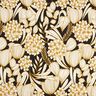 Bomullssatin tropiska blommor – svart,  thumbnail number 1