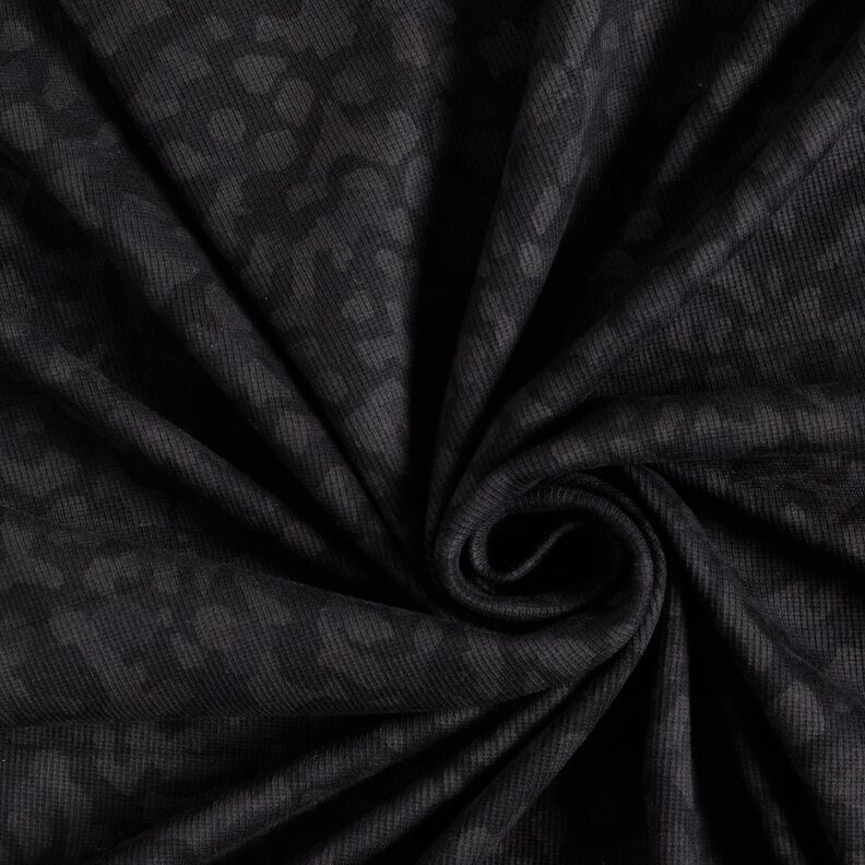 Ribbstickad jersey kamouflage – antracit, image number 3