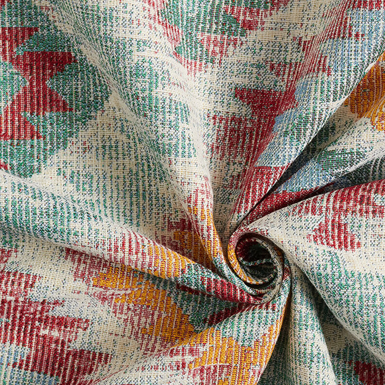 Dekorationstyg Gobeläng Etno-romber – ljus turkos/ljusbeige,  image number 3