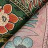 Dekorationstyg Gobeläng blomsterornament – grön/ljusorange,  thumbnail number 4