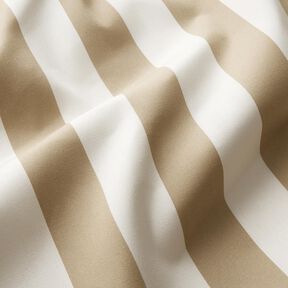 Outdoortyg Canvas Blockränder – mörkbeige/elfenbensvit, 