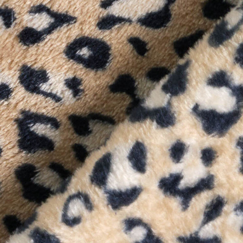 Mysfleece leopardmönster – mellanbrunt,  image number 4