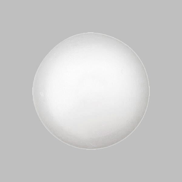 Polyester-pärlknapp Glans - vit,  image number 1