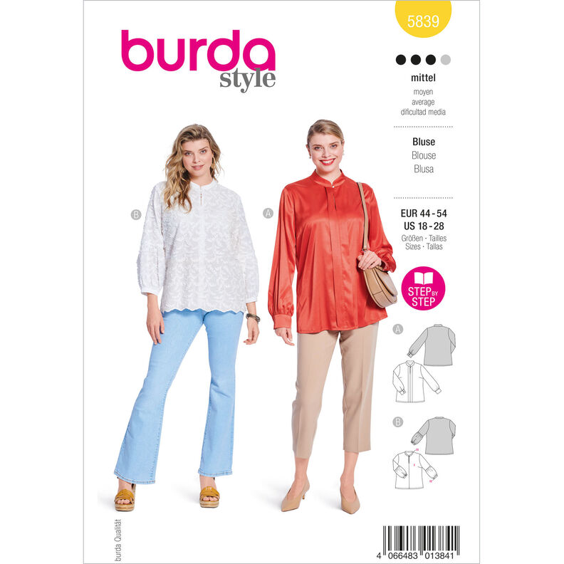 Plus-Size Blus | Burda 5839 | 44-54,  image number 1