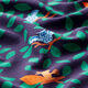 Bomullsjersey Ugglor Digitaltryck | PETIT CITRON – marinblått,  thumbnail number 2