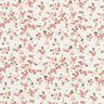 Bomullsjersey rosa blommor – elfenbensvit,  thumbnail number 1