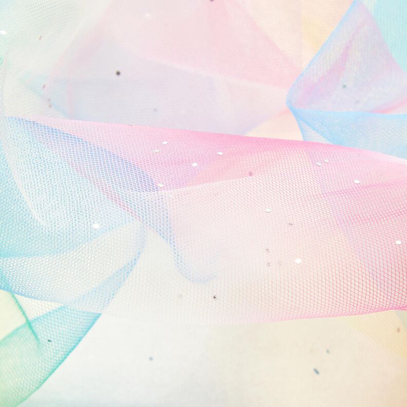 <h2>Softmesh Regnb&aring;ge Glitterprickar, f&auml;rgglad &ndash; stickat och transparent</h2>,  image number 6