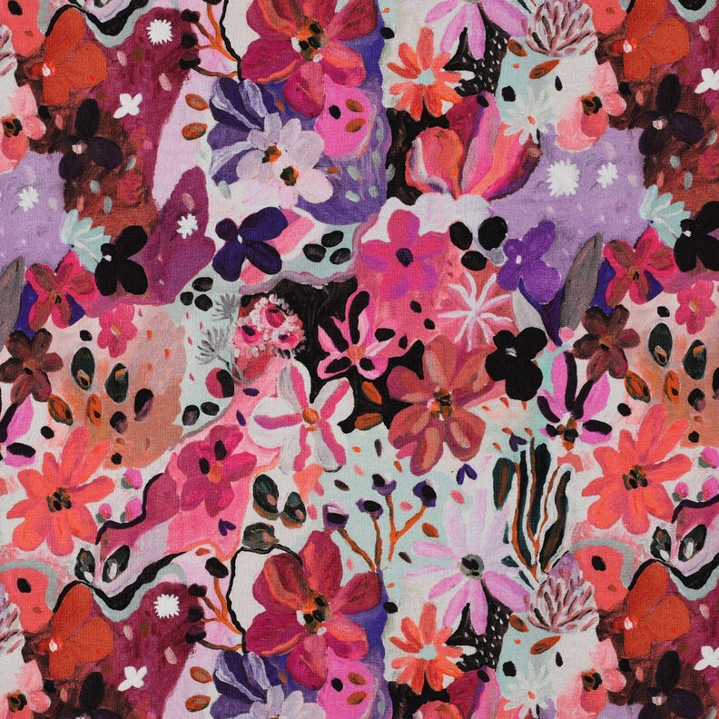 Sweatshirt Settle Petal Digitaltryck | Nerida Hansen – intensiv rosa/lavender,  image number 1