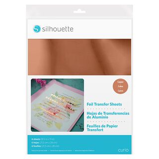 Silhouette Folie-transferark [21,5 x 27,9 cm|6 styck] – koppar, 