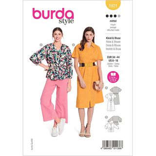 Klänning | Blus  | Burda 5921 | 34-44, 
