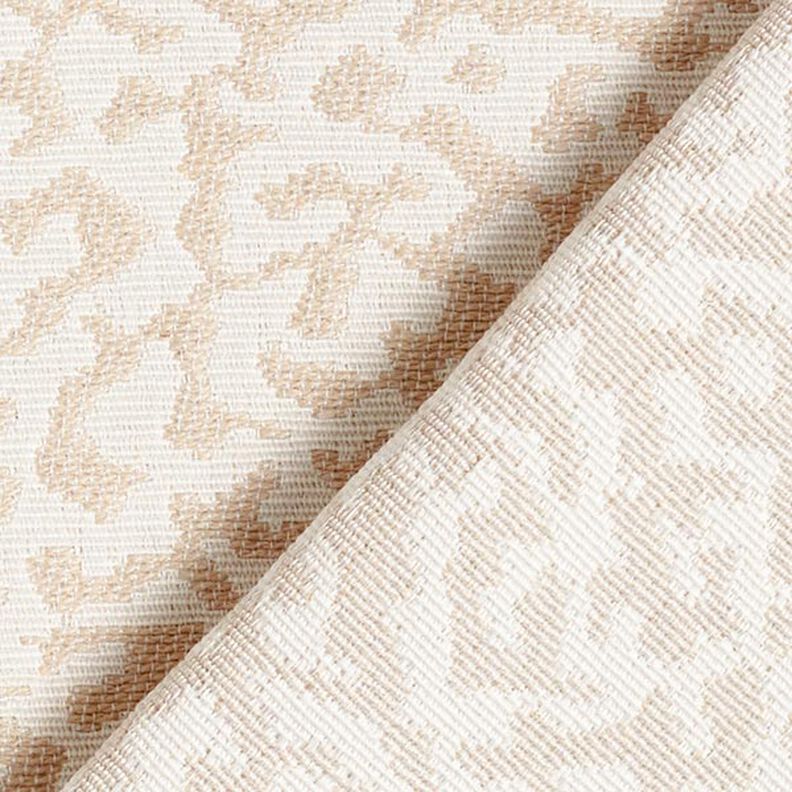 Möbeltyg Jacquard Abstrakt leopardmönster stort – kräm/beige,  image number 4