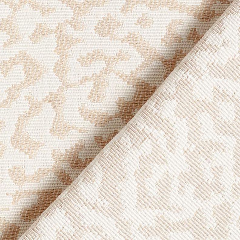 Möbeltyg Jacquard Abstrakt leopardmönster stort – kräm/beige,  image number 4