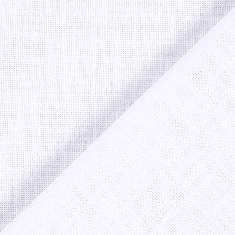 Gardintyg voile linnelook 300 cm – vit,  image number 3