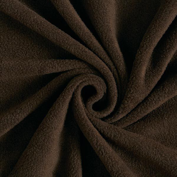 Antipilling Fleece – mörkbrun,  image number 1