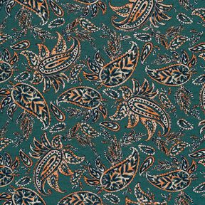 Romanitjersey paisley – blågran/persikofärgad, 