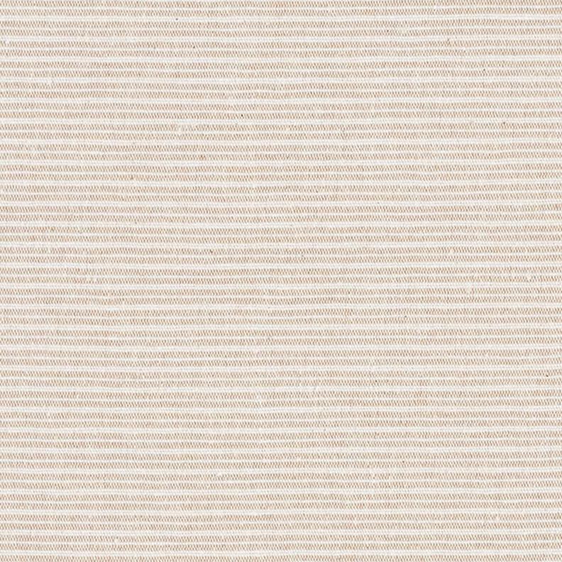 Dekorationstyg canvas återvunnet Fina ränder – mörkbeige,  image number 1