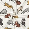 Bomullsjersey katter | Poppy Fabrics – natur/brun,  thumbnail number 3