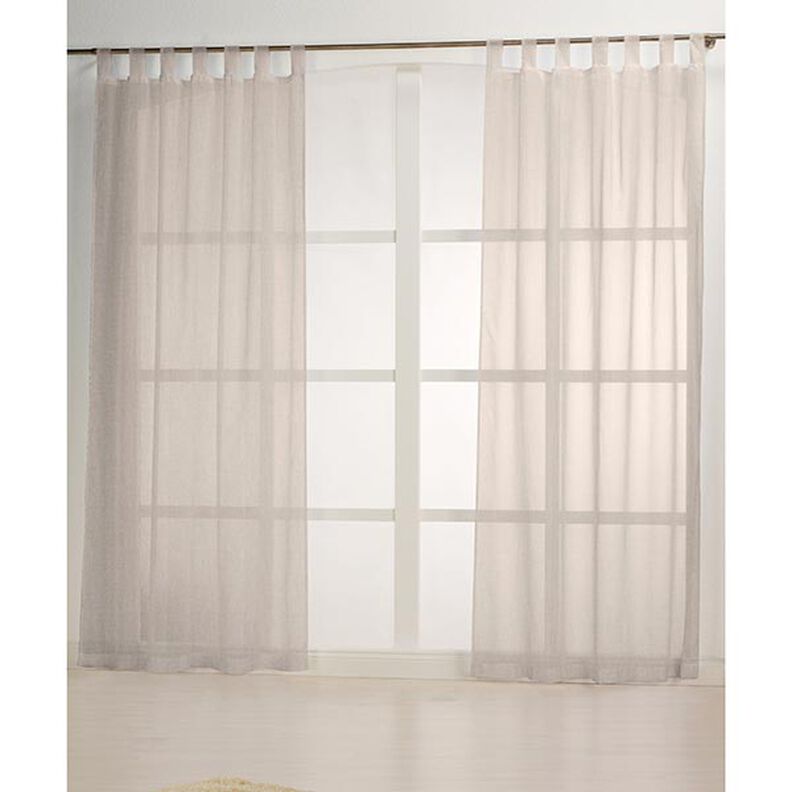 Gardintyg voile linnelook 300 cm – sand,  image number 5