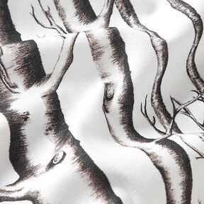 Dekorationstyg Halvpanama Trädstammar – yllevit, 