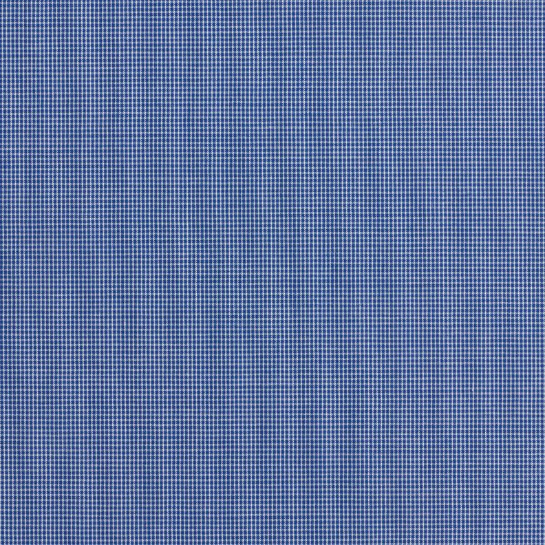 Skjorttyg med minirutor – vit/jeansblå,  image number 1