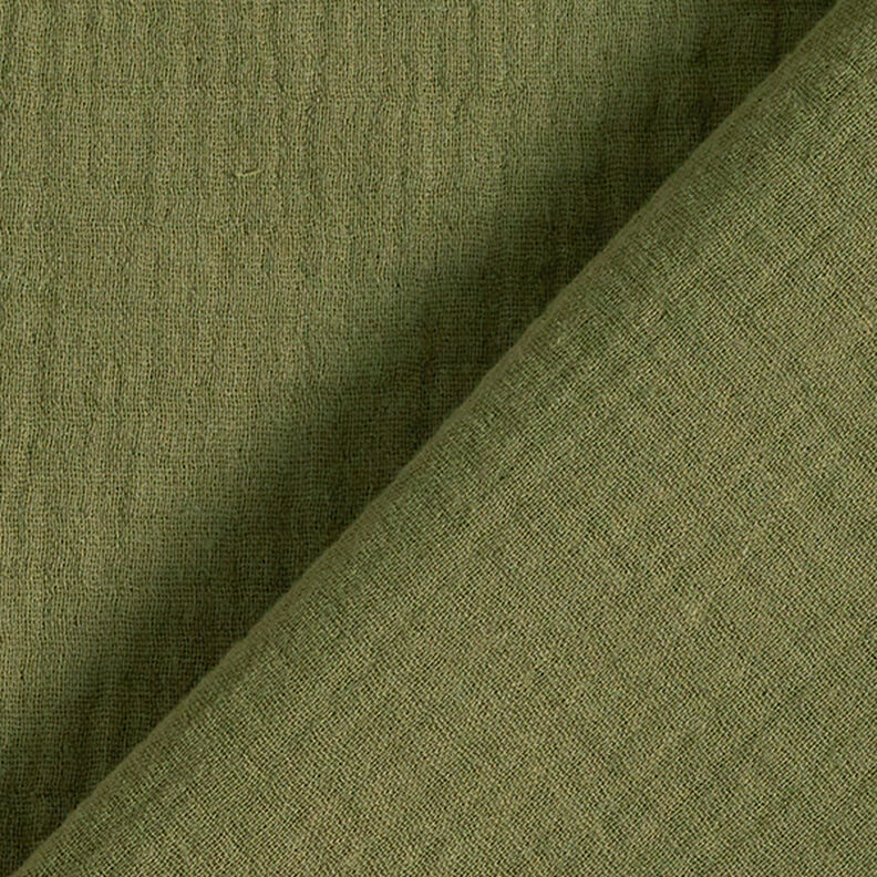 Muslin/Dubbel-krinkelväv – oliv,  image number 4