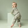 Ribbad jersey Söta giraffer – khaki,  thumbnail number 5