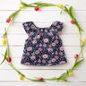 Bomullspoplin Stora ängsblommor Digitaltryck | Poppy Fabrics – nattblå,  thumbnail number 6