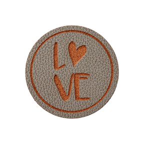 Dekorationsdetalj Love [ Ø 25 mm ] – beige, 