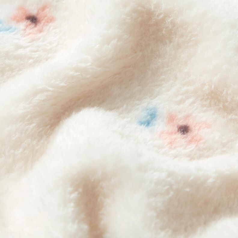 Mysfleece Små blommor – ljusbeige/lax,  image number 2