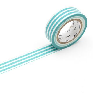 Masking Tape Ränder – turkos/vit, 