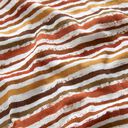 Muslin/Dubbel-krinkelväv Färgglada penseldrag – yllevit/terracotta, 