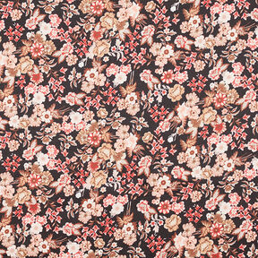 satin söta blommor – svart, 