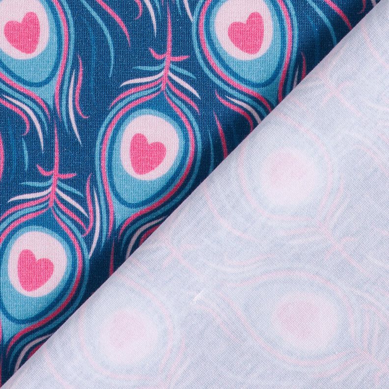 Bomullsjersey Pavo | Stoff&Liebe – kungsblått/intensiv rosa,  image number 4