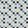 Bomullsjersey Check | Poppy Fabrics – natur/blågrått,  thumbnail number 1