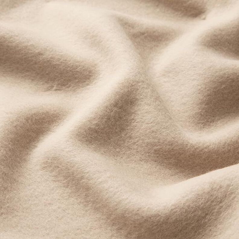 Bomullsfleece Enfärgat – mandel,  image number 3