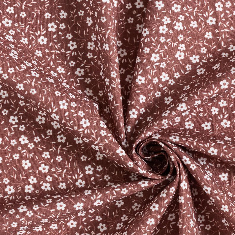 Poplin Millefleurs – brons/vit, image number 3