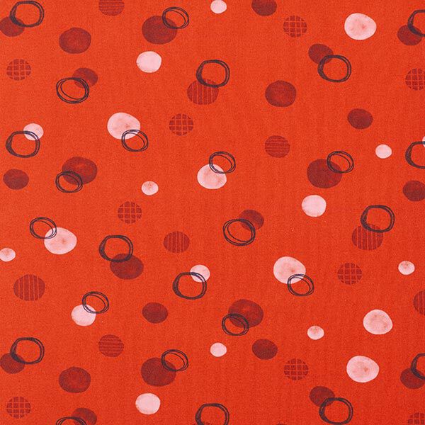 GOTS Bomullsjersey Prickar | Tula – terracotta, image number 1