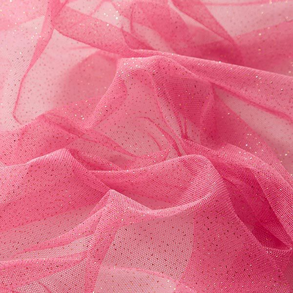 Glittrigt tylltyg Royal – pink/guld,  image number 2