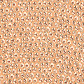 Chiffong påfågelöga – apricot/terracotta, 