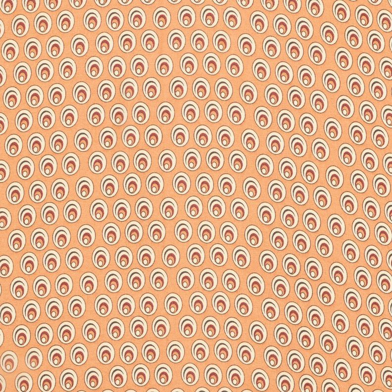 Chiffong påfågelöga – apricot/terracotta, image number 1