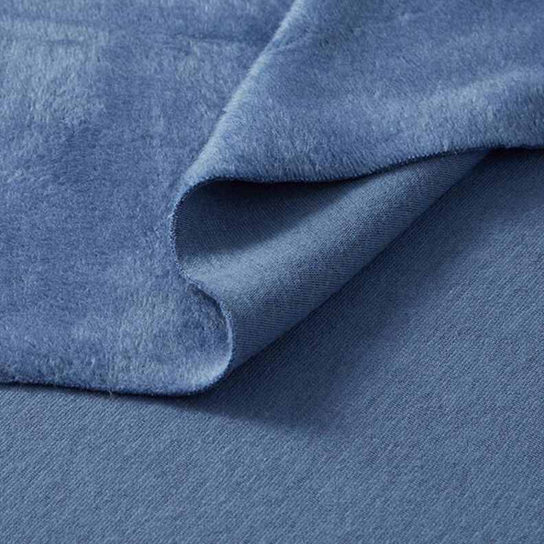 Alpfleece Mjuk sweat Enfärgat – jeansblå,  image number 4
