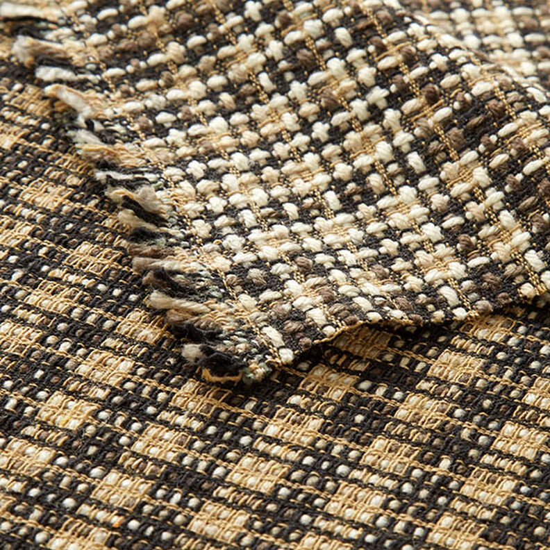 Kapptyg ullmix rutigt – beige/svart,  image number 5