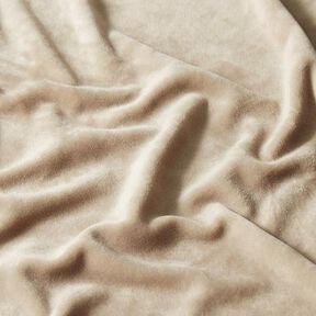 Stretchsammet Plyschtyg – ljusbeige, 
