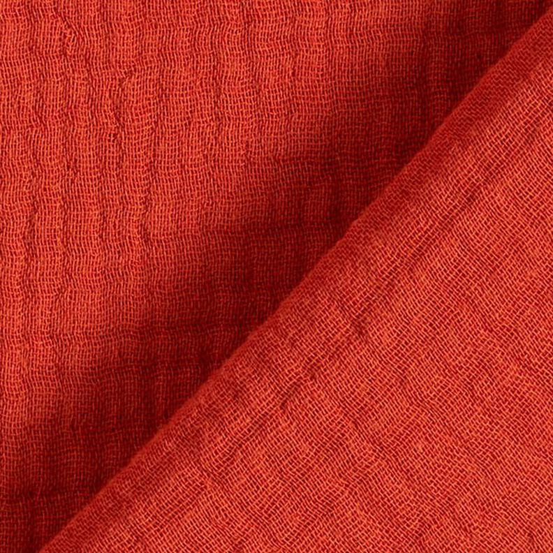 GOTS Bomullsmuslin i tre lager – terracotta,  image number 5