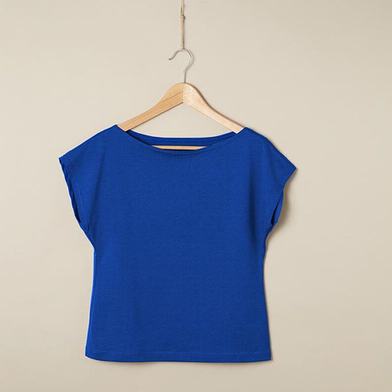 Bomullsjersey Medium Uni – kungsblå,  image number 6
