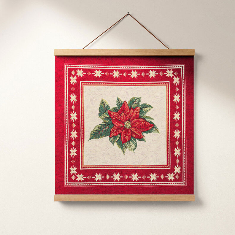 Dekorationstyg Gobelängstycke Julstjärna – röd, image number 6