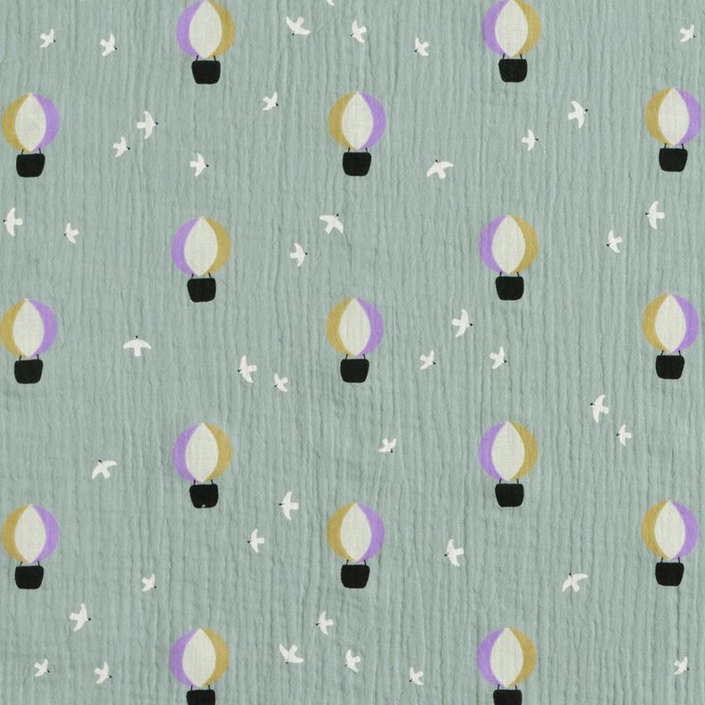 Muslin/Dubbel-krinkelväv Varmluftsballong | Poppy Fabrics – vass,  image number 1