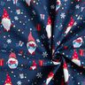 Bomullstyg Poplin Jultomtar – marinblå/röd,  thumbnail number 3
